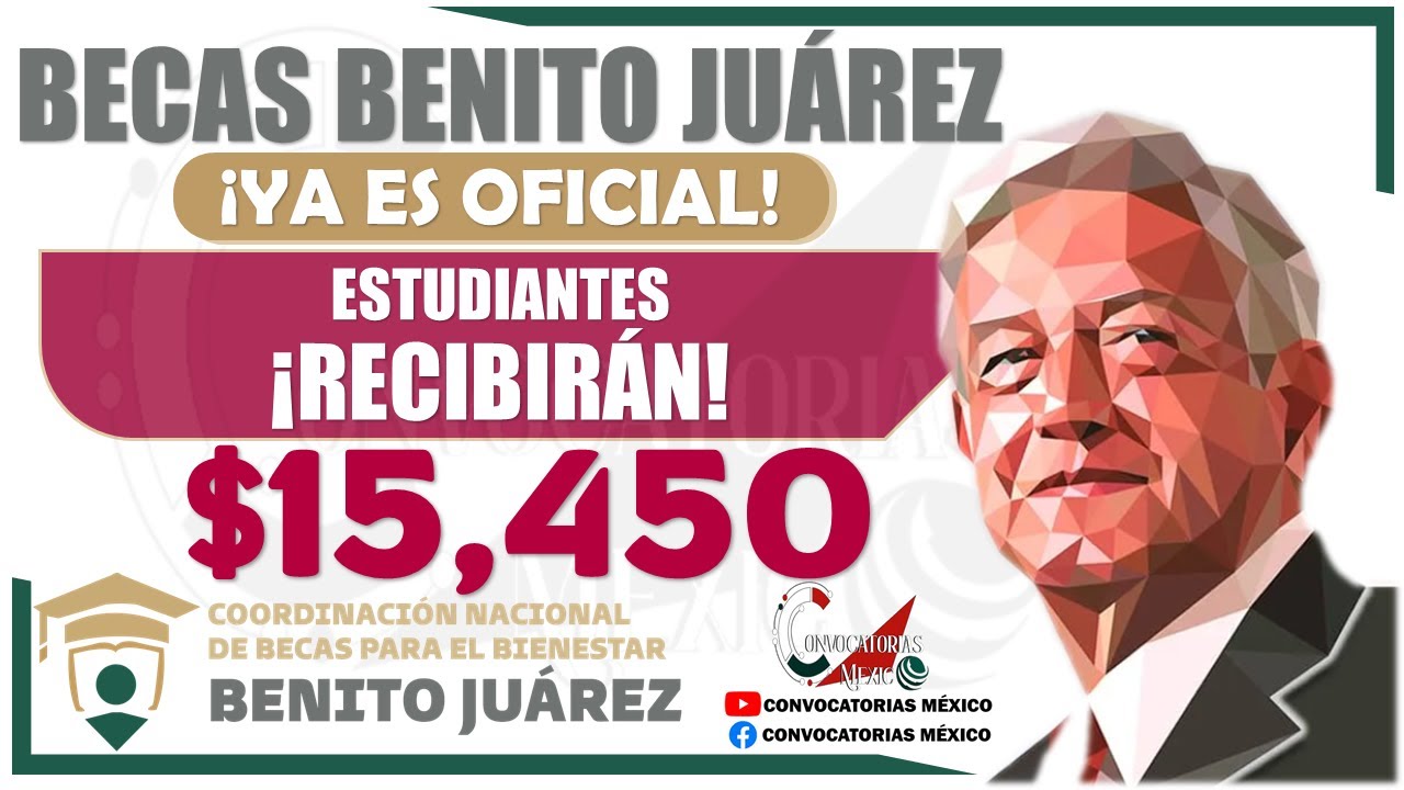 🤑 Becas Benito Juárez 2023 💸 ¡YA ES OFICIAL! Recibirán $15,450 pesos en FEBRERO Próxima FECHA Pago