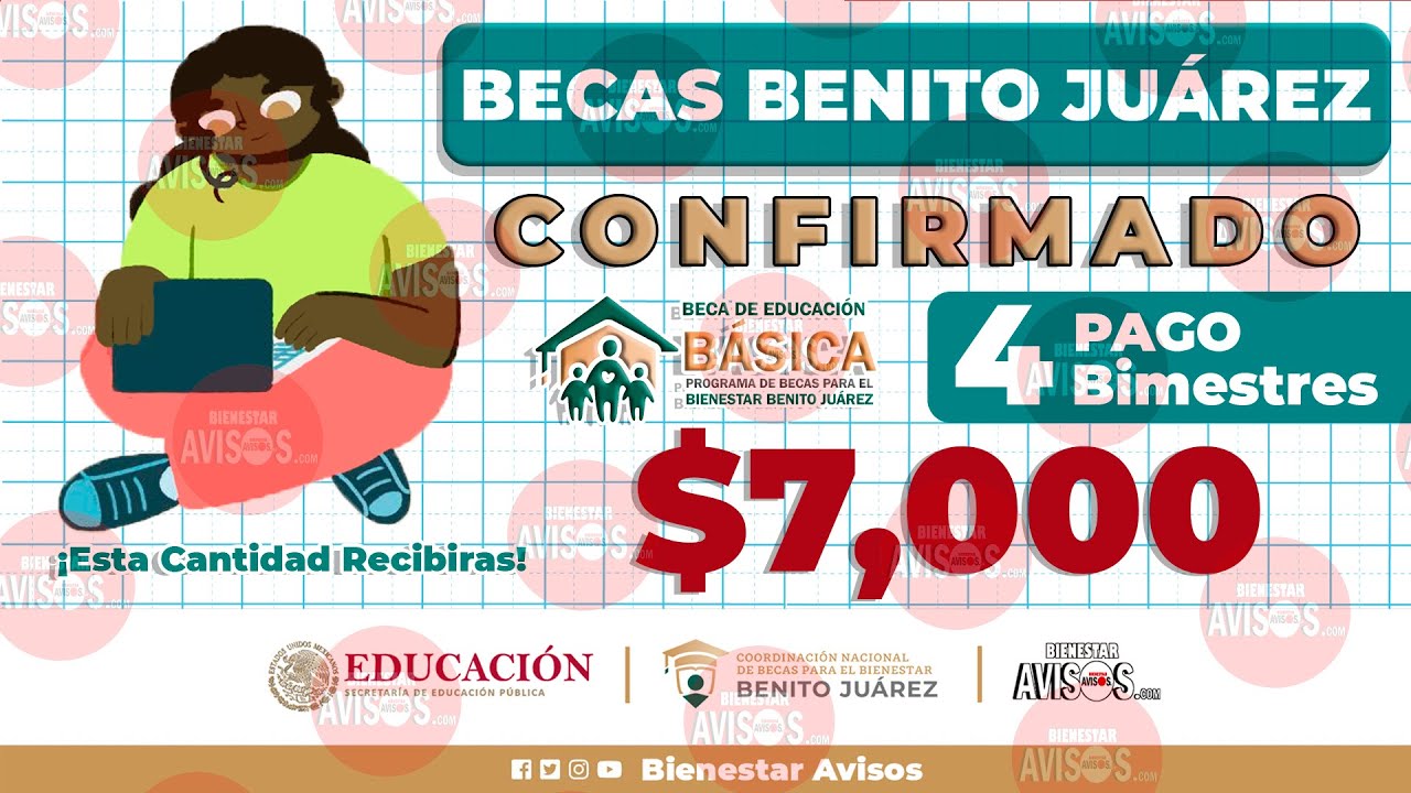🥳🤩 CONFIRMADO 🔴💸 cobrarás $7,000 estudiantes NIVEL BÁSICO de las Becas Benito Juárez 2023